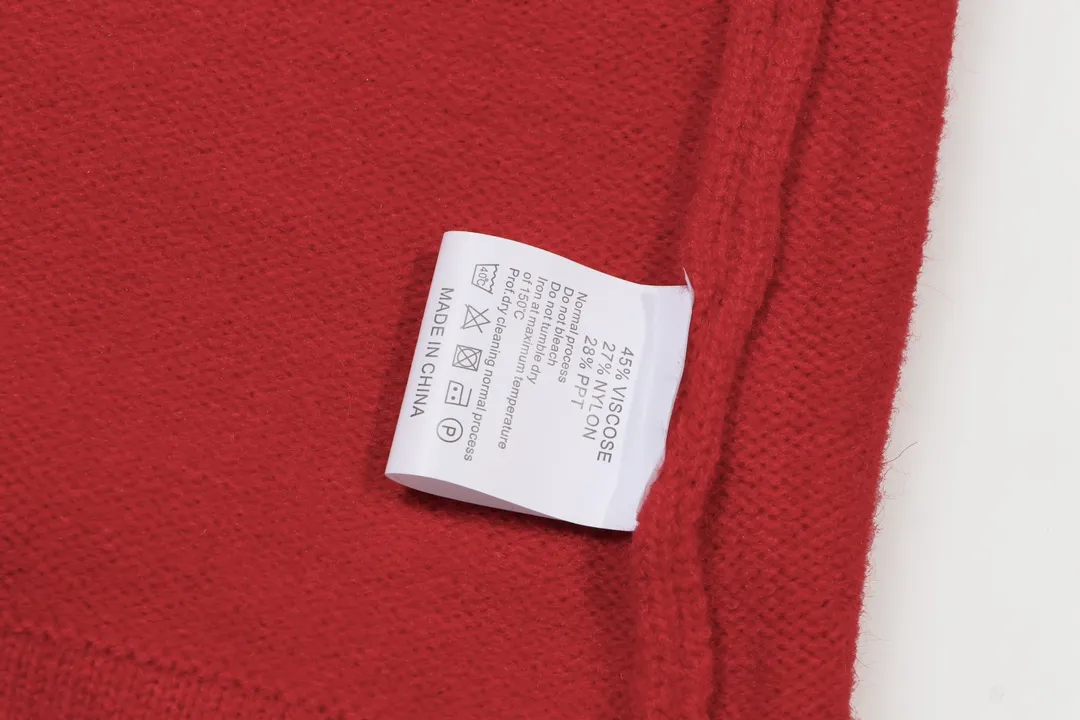 P320 Chrome Hearts Chrome Hearts Cross Leather Hardware Embroidered Crew Neck Sweater Color: Red Brown Black Size: S M L XL XXL